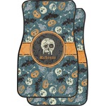 Vintage / Grunge Halloween Car Floor Mats (Front Seat) (Personalized)
