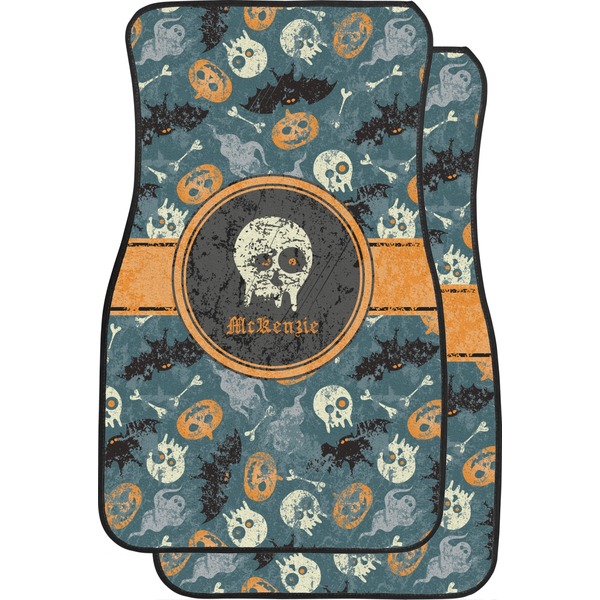Vintage / Grunge Halloween Custom Car Floor Mats (Front Seat)