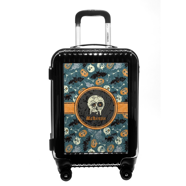 Custom Vintage / Grunge Halloween Carry On Hard Shell Suitcase (Personalized)