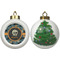 Vintage / Grunge Halloween Ceramic Christmas Ornament - X-Mas Tree (APPROVAL)