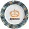 Vintage / Grunge Halloween Ceramic Dinner Plates (Set of 4) (Personalized)