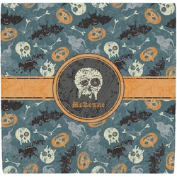 Vintage / Grunge Halloween Ceramic Tile Hot Pad (Personalized)
