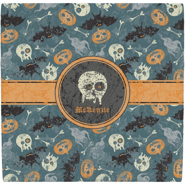 Custom Vintage / Grunge Halloween Ceramic Tile Hot Pad (Personalized)