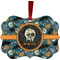 Vintage / Grunge Halloween Christmas Ornament (Front View)
