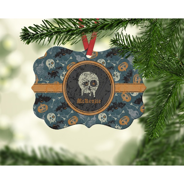 Vintage / Grunge Halloween Christmas Ornament (On Tree)