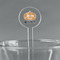 Vintage / Grunge Halloween 5.5" Round Plastic Stir Sticks - Clear (Personalized)