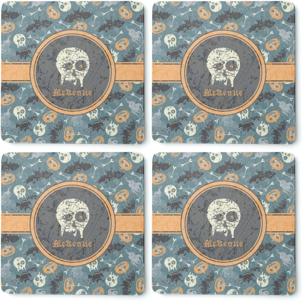 Vintage / Grunge Halloween Coaster Rubber Back - Apvl