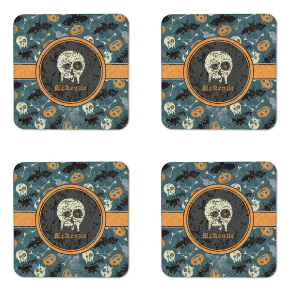 Vintage / Grunge Halloween Coaster Set - APPROVAL