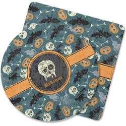 Vintage / Grunge Halloween Rubber Backed Coaster (Personalized)