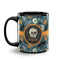 Vintage / Grunge Halloween Coffee Mug - 11 oz - Black