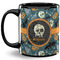 Vintage / Grunge Halloween Coffee Mug - 11 oz - Full- Black