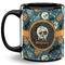 Vintage / Grunge Halloween 11 Oz Coffee Mug - Black (Personalized)