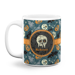 Vintage / Grunge Halloween Coffee Mug (Personalized)