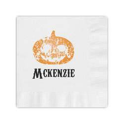 Vintage / Grunge Halloween Coined Cocktail Napkins (Personalized)