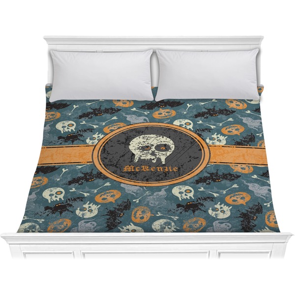 Custom Vintage / Grunge Halloween Comforter - King (Personalized)