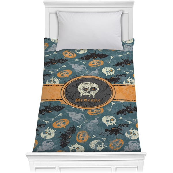 Custom Vintage / Grunge Halloween Comforter - Twin (Personalized)
