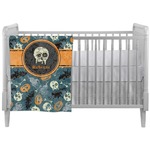 Vintage / Grunge Halloween Crib Comforter / Quilt (Personalized)