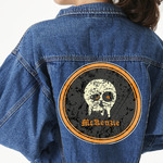 Vintage / Grunge Halloween Twill Iron On Patch - Custom Shape - 3XL (Personalized)