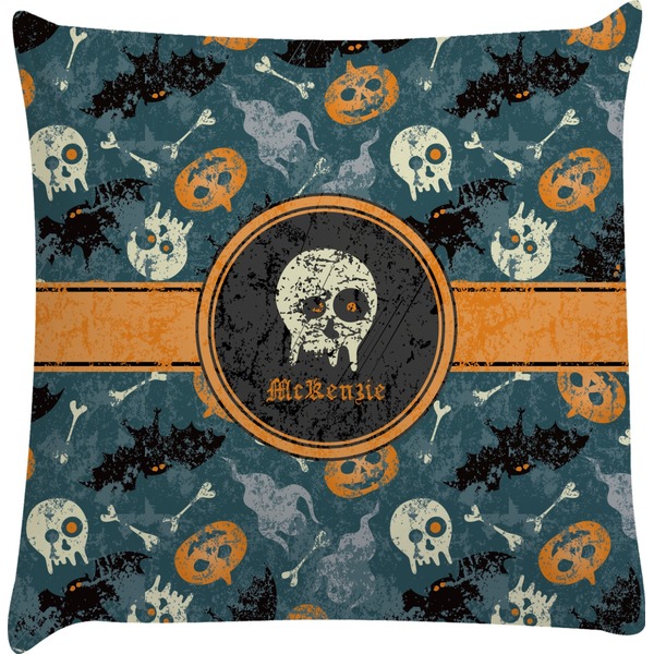 Custom Vintage / Grunge Halloween Decorative Pillow Case (Personalized)