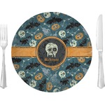 Vintage / Grunge Halloween Glass Lunch / Dinner Plate 10" (Personalized)