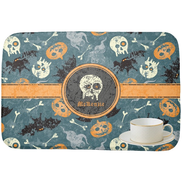 Vintage / Grunge Halloween Dish Drying Mat