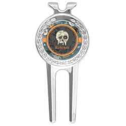 Vintage / Grunge Halloween Golf Divot Tool & Ball Marker (Personalized)