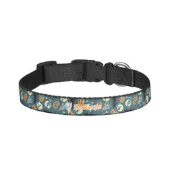 Vintage / Grunge Halloween Dog Collar - Large (Personalized)