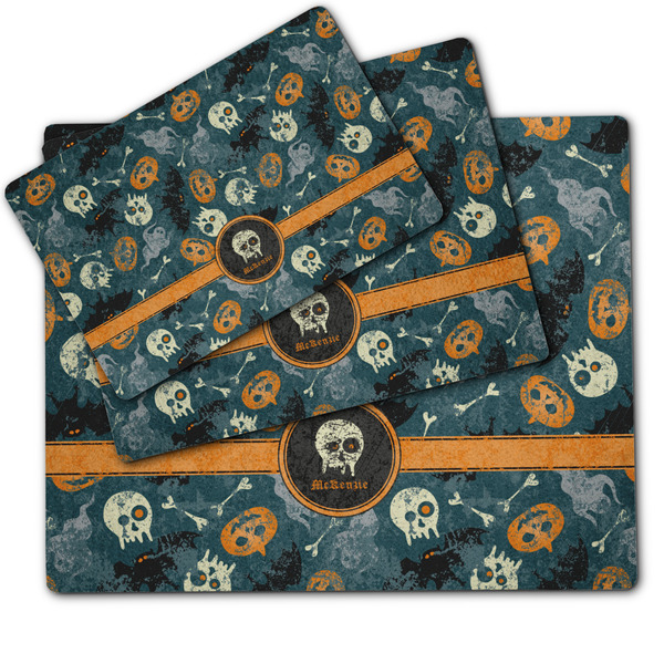 Vintage / Grunge Halloween Dog Food Mat - MAIN (sm, med, lrg)