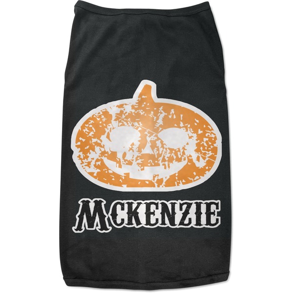 Custom Vintage / Grunge Halloween Black Pet Shirt (Personalized)