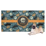 Vintage / Grunge Halloween Dog Towel (Personalized)
