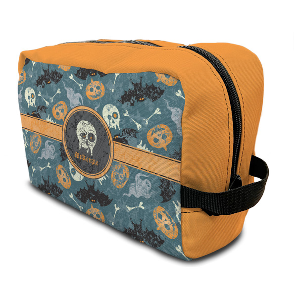 Custom Vintage / Grunge Halloween Toiletry Bag / Dopp Kit (Personalized)