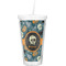 Vintage / Grunge Halloween Double Wall Tumbler with Straw (Personalized)