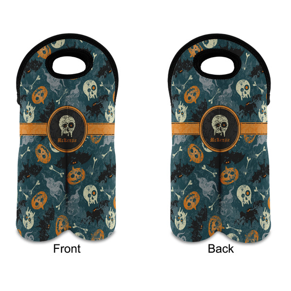 Vintage / Grunge Halloween Double Wine Tote - APPROVAL (new)