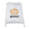 Vintage / Grunge Halloween Drawstring Backpack - Sweatshirt Fleece - Double Sided (Personalized)