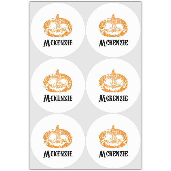 Vintage / Grunge Halloween Drink Topper - Large - Set of 6