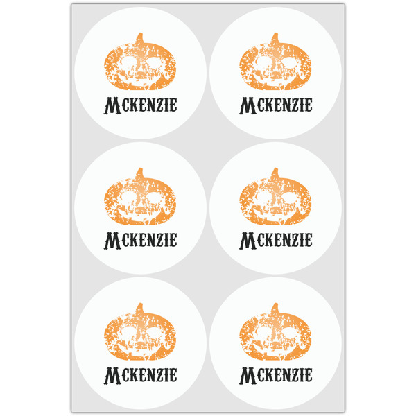 Vintage / Grunge Halloween Drink Topper - XLarge - Set of 6