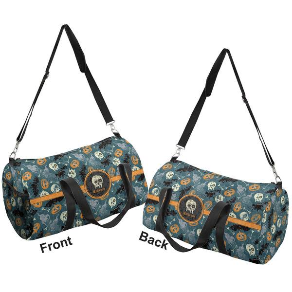 Vintage / Grunge Halloween Duffle bag large front and back sides