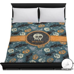 Vintage / Grunge Halloween Duvet Cover - Full / Queen (Personalized)