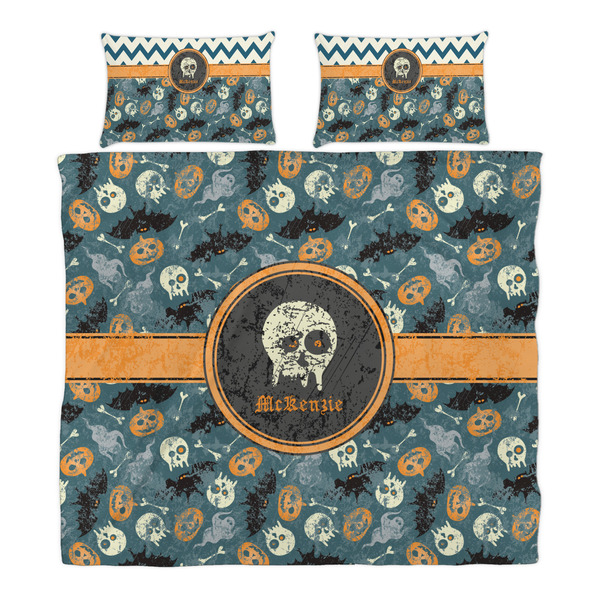 Vintage / Grunge Halloween Duvet Cover Set - King - Alt Approval