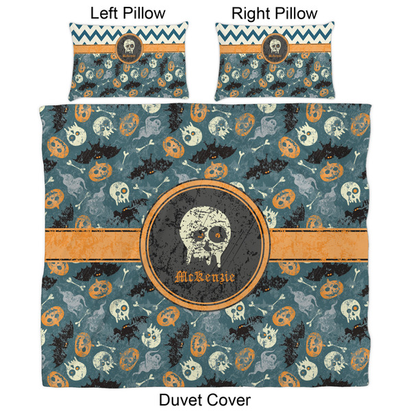 Vintage / Grunge Halloween Duvet Cover Set - King - Approval
