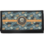 Vintage / Grunge Halloween Canvas Checkbook Cover (Personalized)