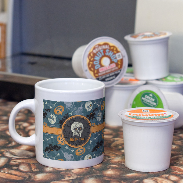 Vintage / Grunge Halloween Espresso Cup - Single Lifestyle