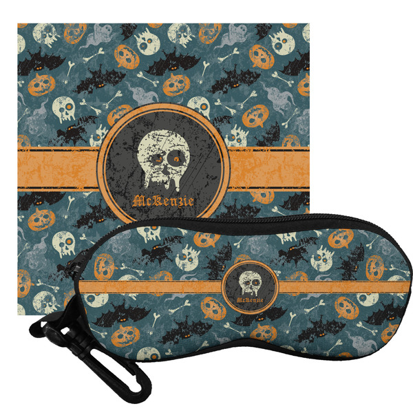 Custom Vintage / Grunge Halloween Eyeglass Case & Cloth (Personalized)