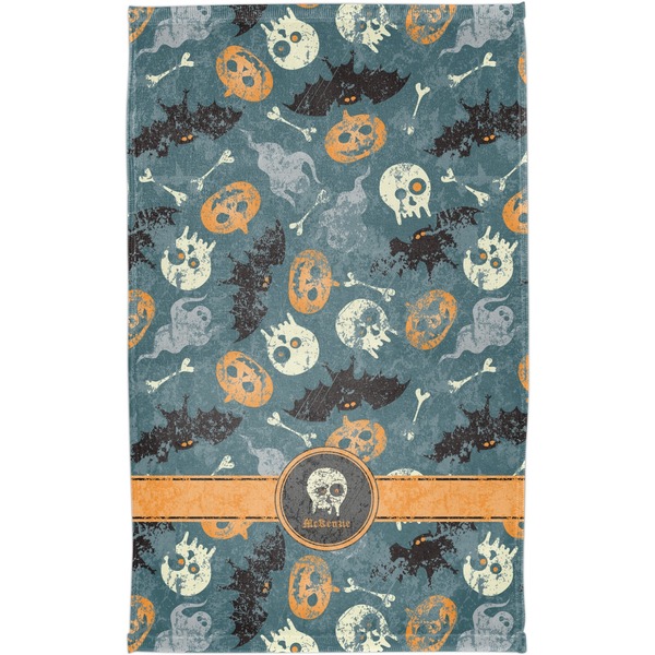 Vintage / Grunge Halloween Finger Tip Towel - Full View