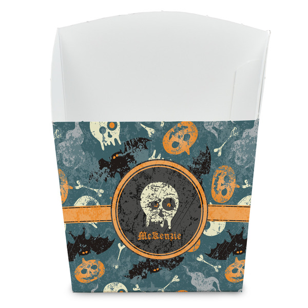 Custom Vintage / Grunge Halloween French Fry Favor Boxes (Personalized)