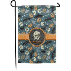 Vintage / Grunge Halloween Garden Flag (Personalized)