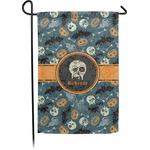 Vintage / Grunge Halloween Small Garden Flag - Double Sided w/ Name or Text