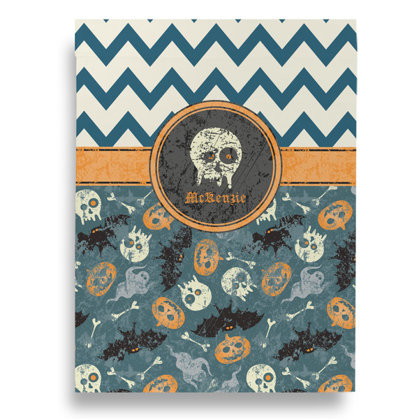 Vintage / Grunge Halloween Garden Flags - Large - Double Sided - BACK