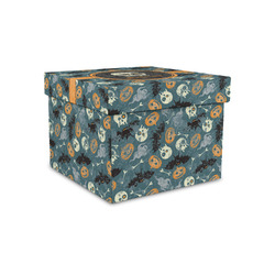 Vintage / Grunge Halloween Gift Box with Lid - Canvas Wrapped - Small (Personalized)