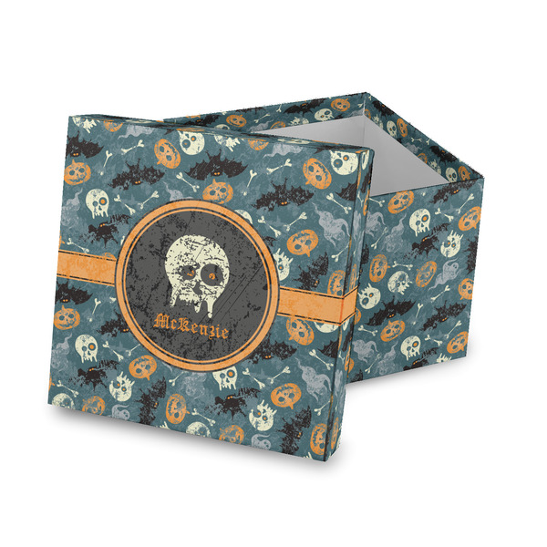 Custom Vintage / Grunge Halloween Gift Box with Lid - Canvas Wrapped (Personalized)